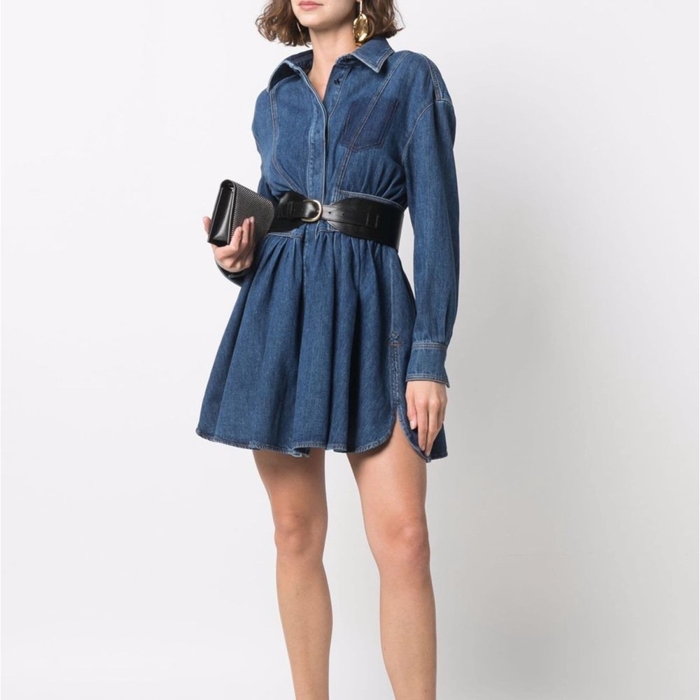Alexander McQueen denim mini dress